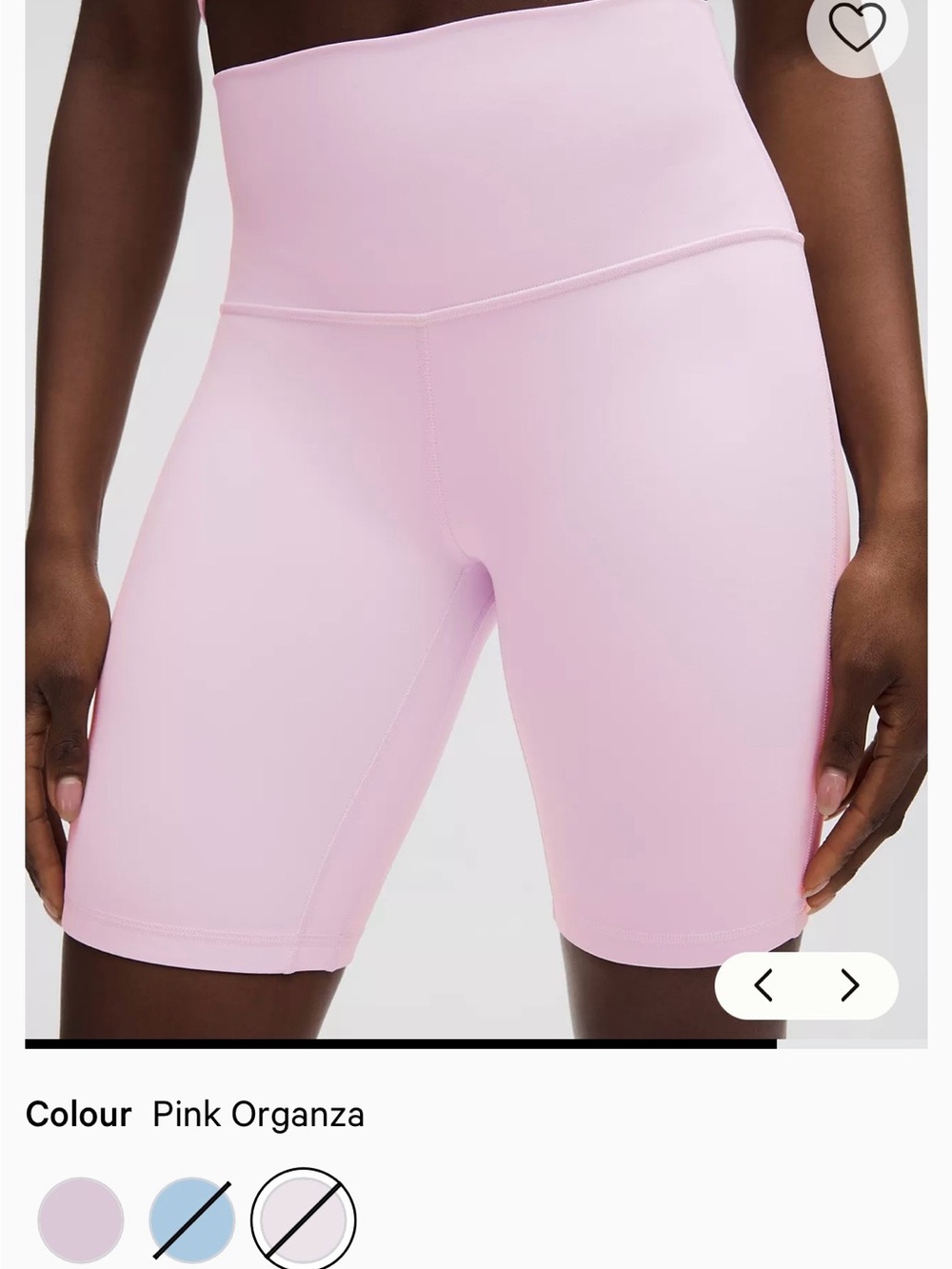 lululemon athletica High-Waist Pink Bike Shorts